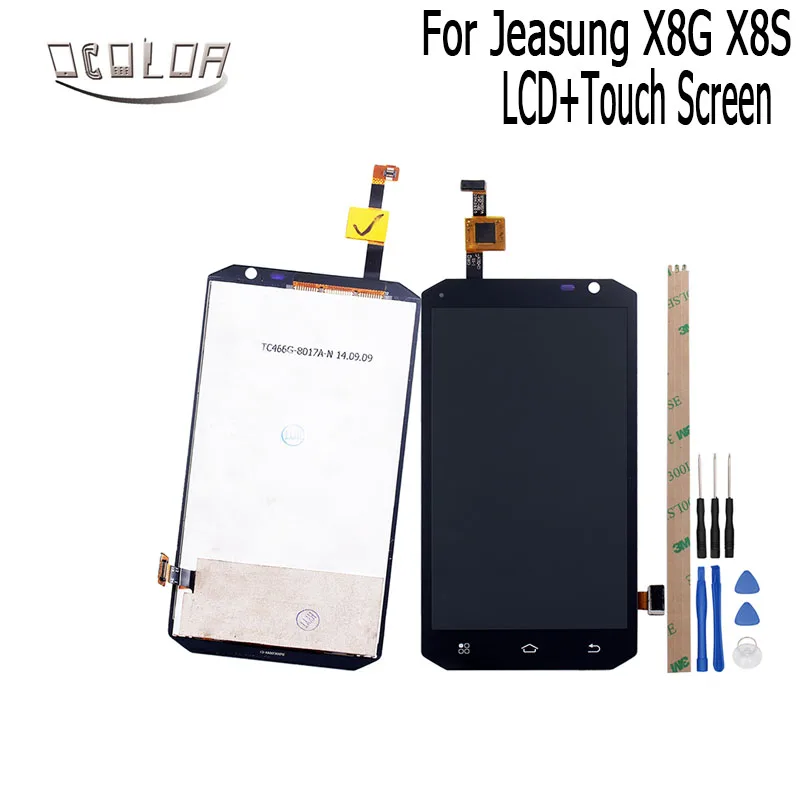 

ocolor For Jeasung X8G X8S LCD Display and Touch Screen 4.7 Inch +Tools And Adhesive For Jeasung X8G X8S Mobile Phone Accessory