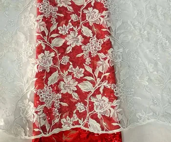 

White French Lace Fabric .Fashion Apparel for Occasion, Wedding, Party FOR 5 YARD Free shipping by DHL