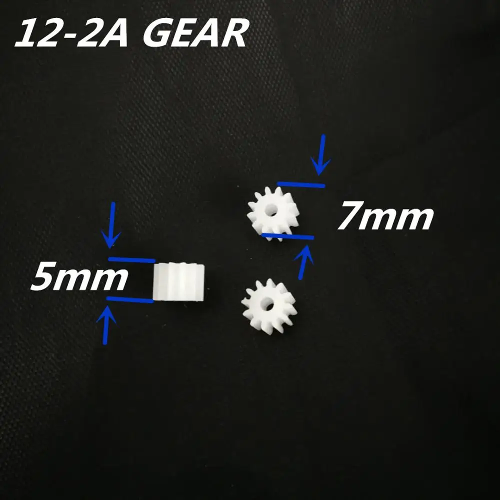 30 шт. 12-2A 0,5 Modulus 9 зубьев пластиковое зубчатое колесо для 2 мм Двигатель игрушечной машинки вал мини пластиковый моторное вал Высококачественная игрушечная шестерня