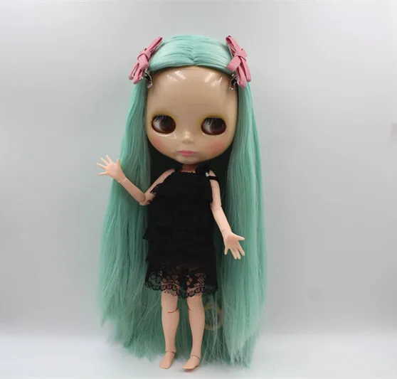 Кукла Blygirl Blyth светло зеленая прямые волосы 30 см тело без одежды ребенка 19