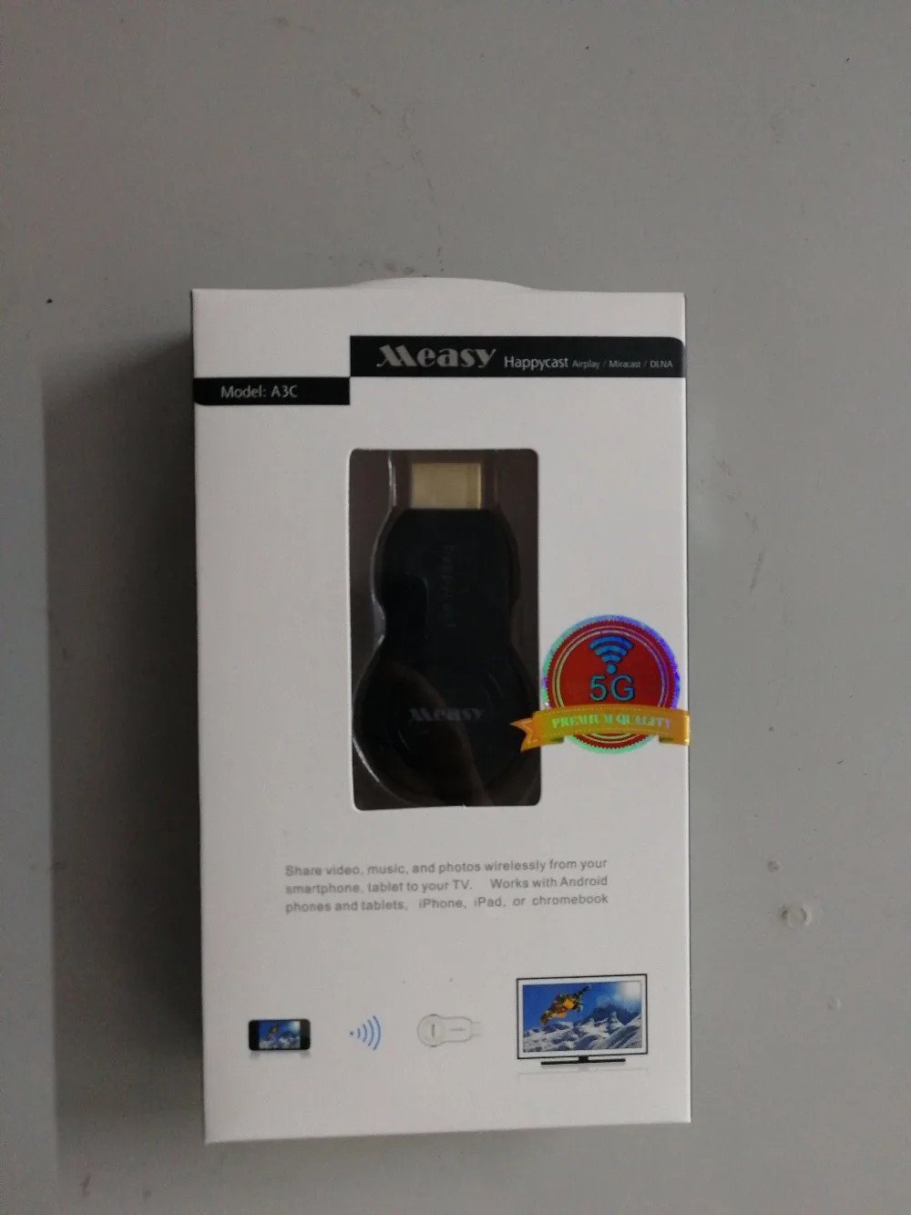 Measy a3c 5 г Mira экран ТВ палка ключ 5 г WiFi Дисплей приемник DLNA AirPlay Miracast Airmirroring Chromecast