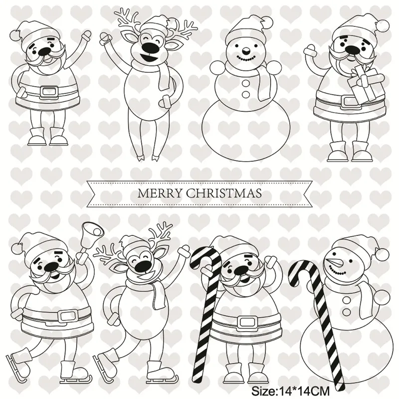 

InLoveArts Christmas Stamps and Dies Metal Cutting Dies New 2019 Scrapbooking Xmas Deer Snowman Stamps Dies Cut for Card Making