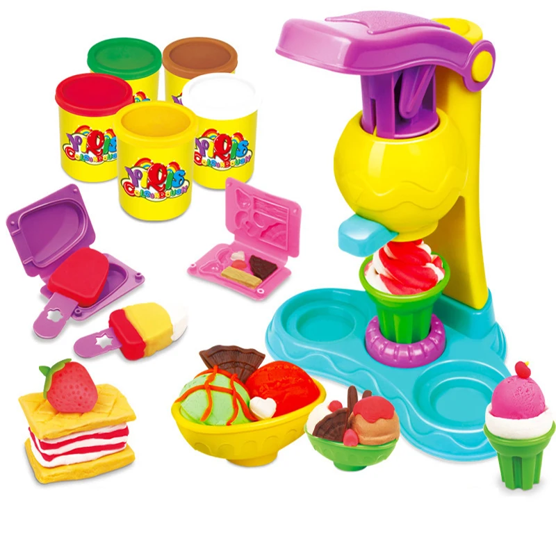 

Colorful Kids Plasticine Play Dough Toys Model Set for Children Manual DIY Clay Tool Funny Pretend Play Simulation Education Toy