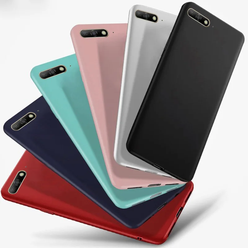For Huawei Y6 2018 Case Back Cover Phone Bag For Huawei Y6 Prime 2018 Y 6 Y6Prime Silicone Soft TPU Back Covers Shell