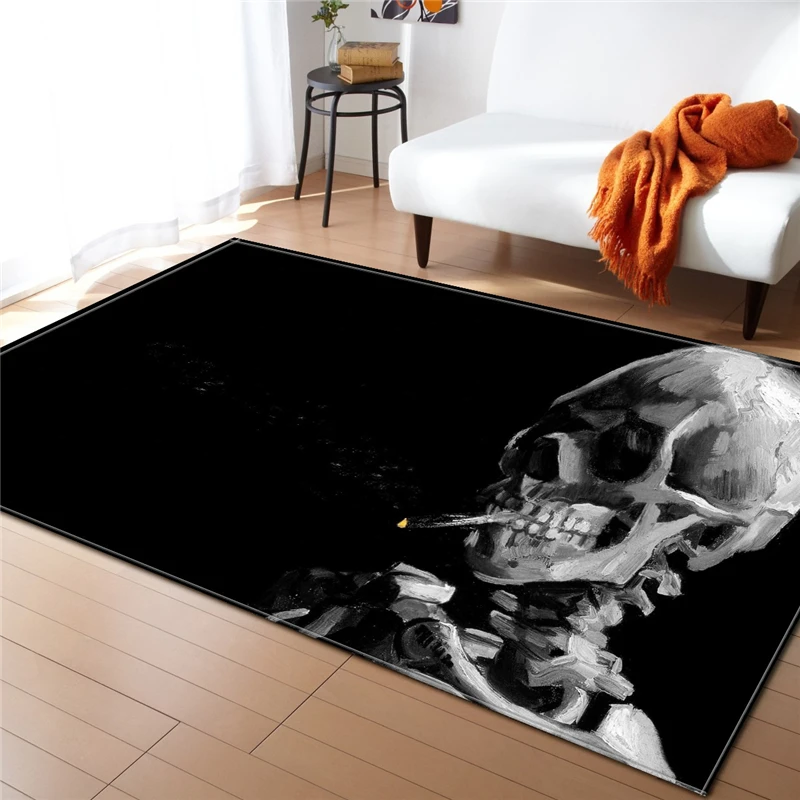 

Machine Washable Living Room Carpet Big Large Rectangle Polyester Fabric Printed Pattern Decorative Office Bedroom Floor Rugs