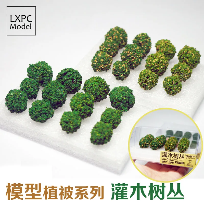 

Military simulation scene Shrub vegetation Train railway construction sand table landscape making materials
