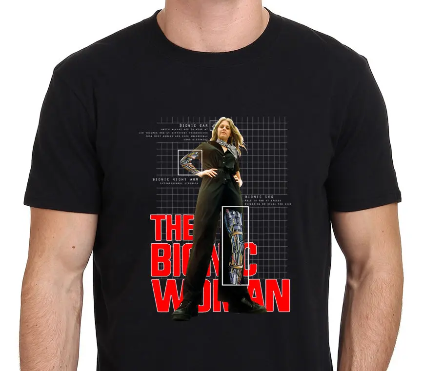 

Bionic Woman Lindsay Wagner Men'S Black T Shirt Size S 3Xl T Shirt Men Tees Brand Clothing Funny Comical Shirt Men'S