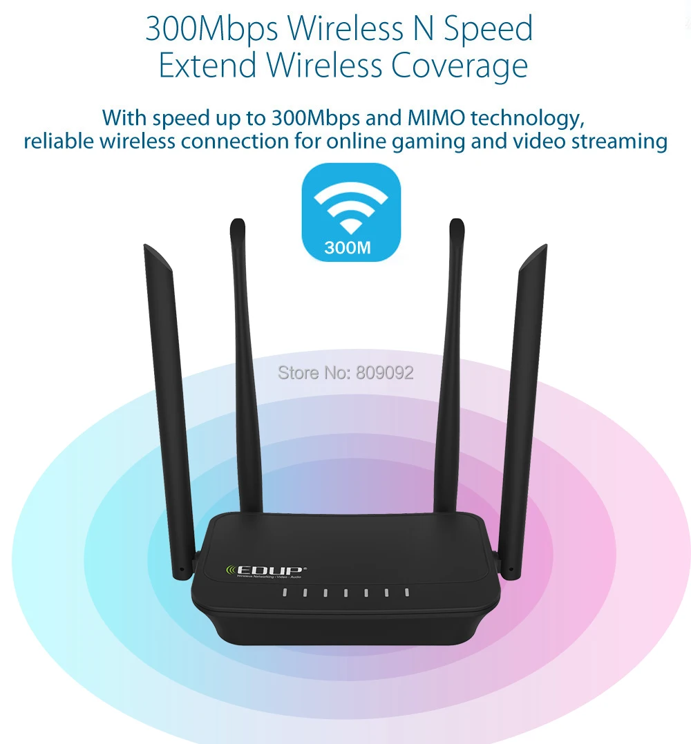 Speed Fast Wireless Smart WiFi Router 300mbps WiFi Repeater With Four 5dbi Antennas version wifi range extender amplifier
