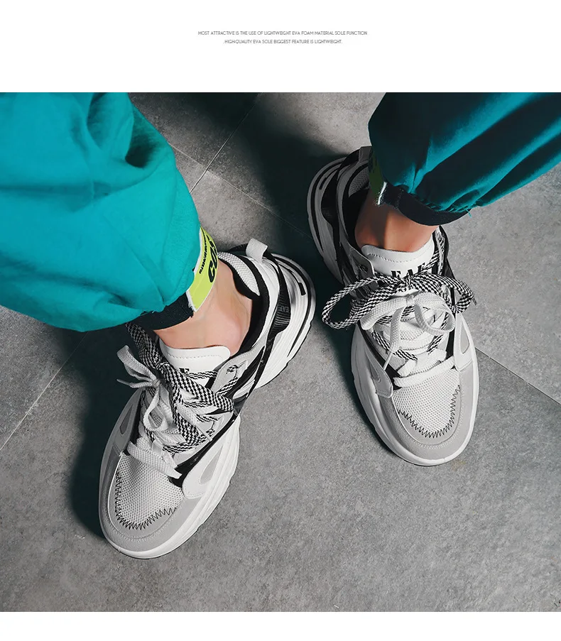 Мужская Вулканизированная обувь; Новинка года; мужские массивные кроссовки на шнуровке; мужские кроссовки на платформе; стильные дышащие мужские теннисные туфли для взрослых