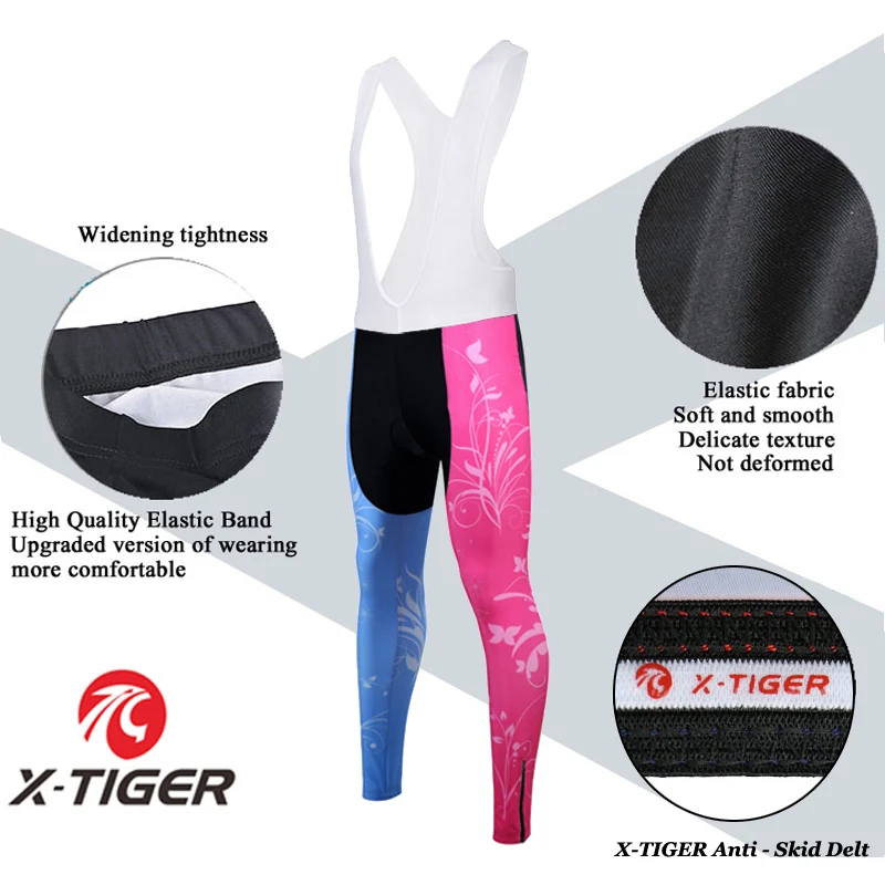 X Tiger Pro женский зимний термальный Комплект Джерси с длинным рукавом для