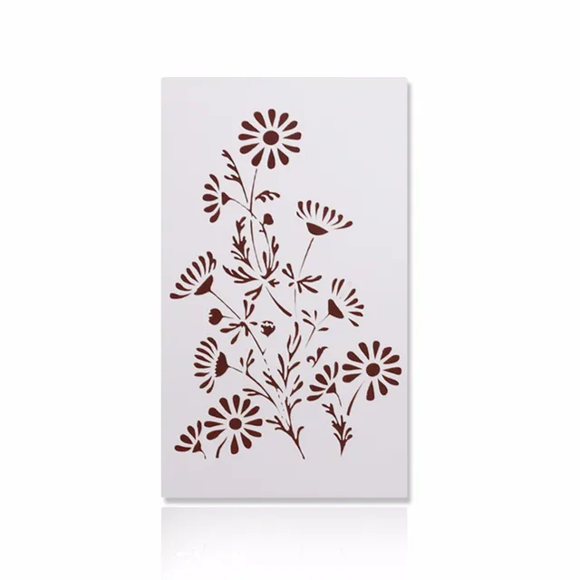 facemile 23 12cm dandelion flower leaves stencil template mold