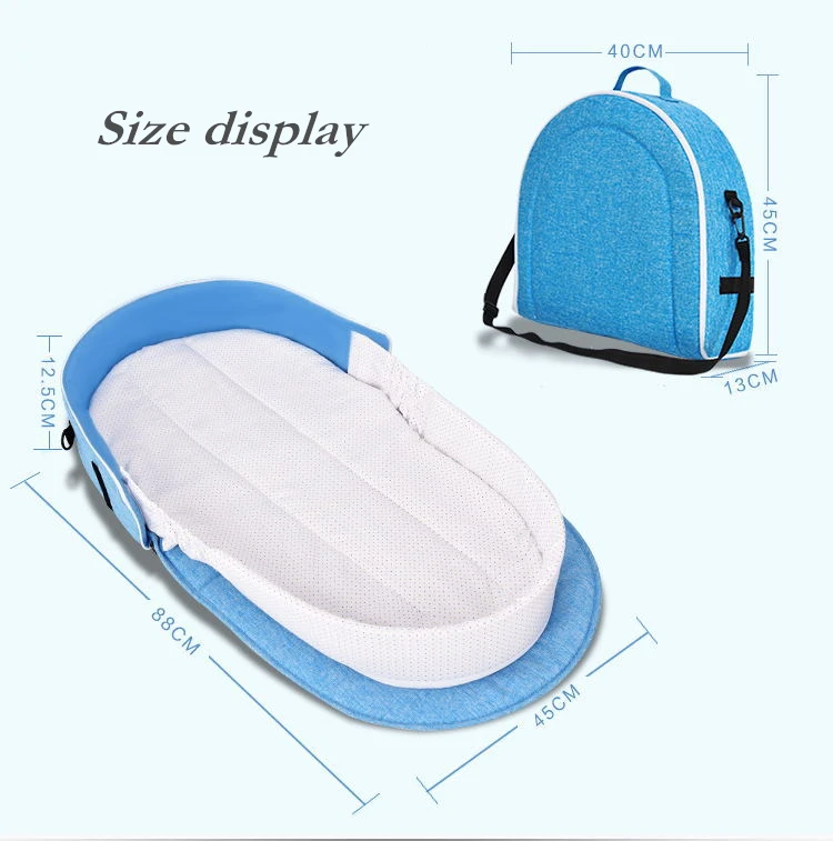 Портативная детская кроватка multi-function кроватки модная сумка для мамы путешествия baby cirb с солнцезащитным козырьком и москитная сетка