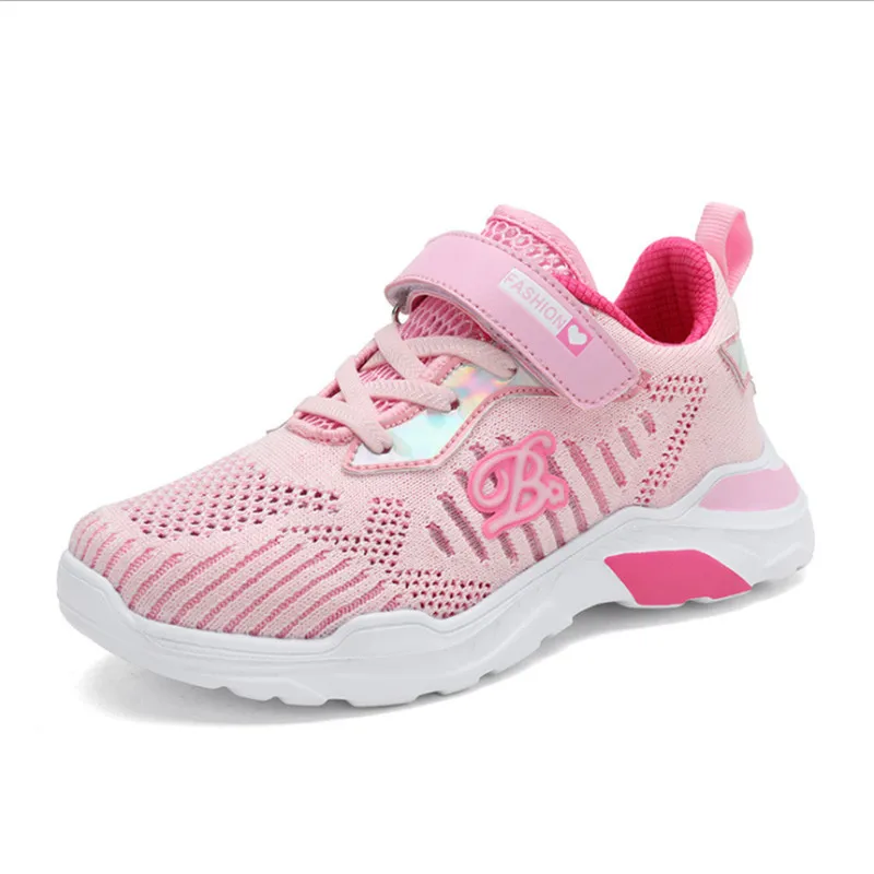 

Girls Sports Shoes 2019 Summer Hollow Mesh Breathable Kids Running Shoes Outdoor Fashion Sneakers Children Shoes Size 28-37