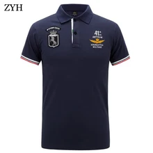 Men polo 2018 Summer High Quality Brand Cotton Polo Shirt Business Casual Pilot Polo Shirt Solid
