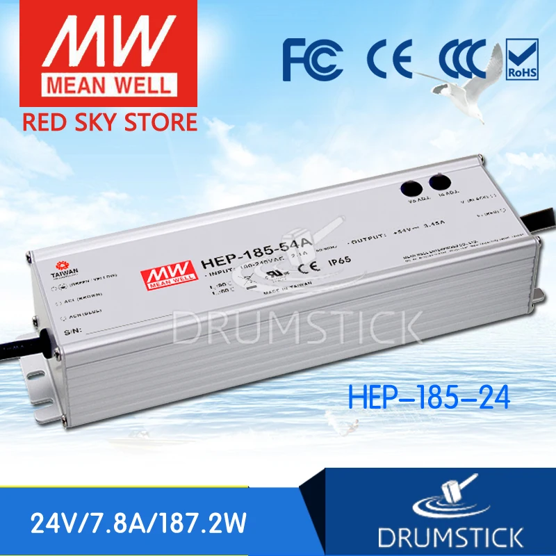 

MEAN WELL HEP-185-24 24V 7.8A meanwell HEP-185 24V 187.2W Single Output Switching Power Supply