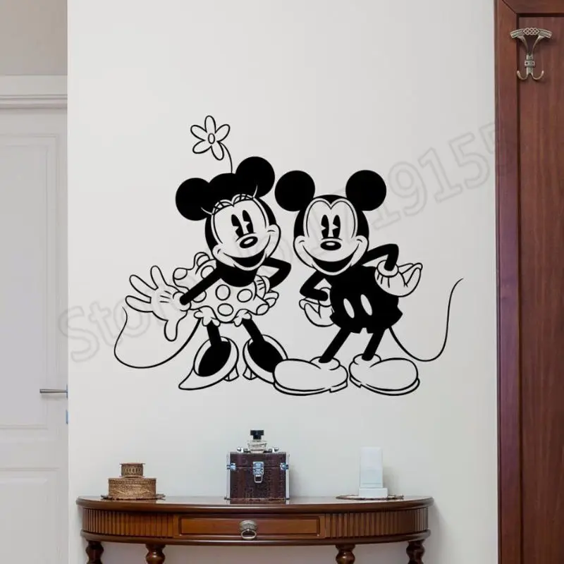 

YOYOYU Wall Decals Mickey Minnie Vinyl Wall Stickers For Kid Rooms Removable Art Home Decoration Poster Bedroom Wall Mural ZW306
