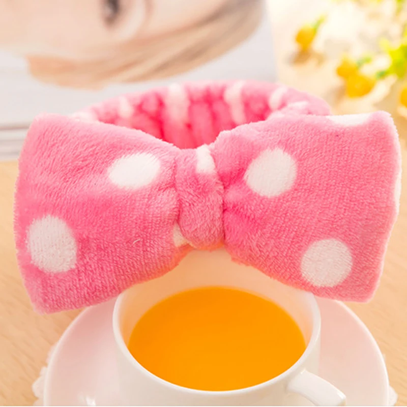 

2Pcs Korean Velvet Bow Girls Headbands Bands For Bath Spa Wash Face Hair Bands Elastic Hairbands Hair Holder Girls Hair Ornament