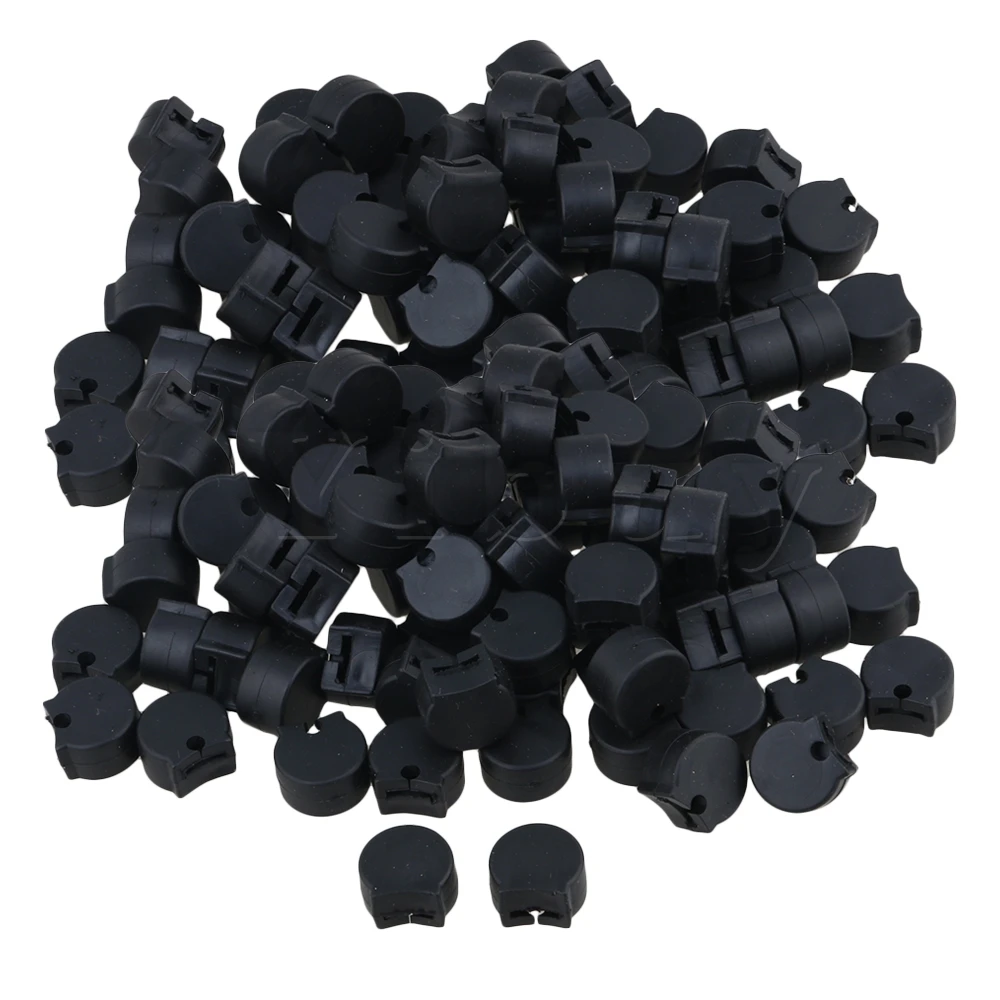 

Yibuy 250pcs Comfortable Black Rubber Oboe Clarinet Thumb Rest Cushion Protector