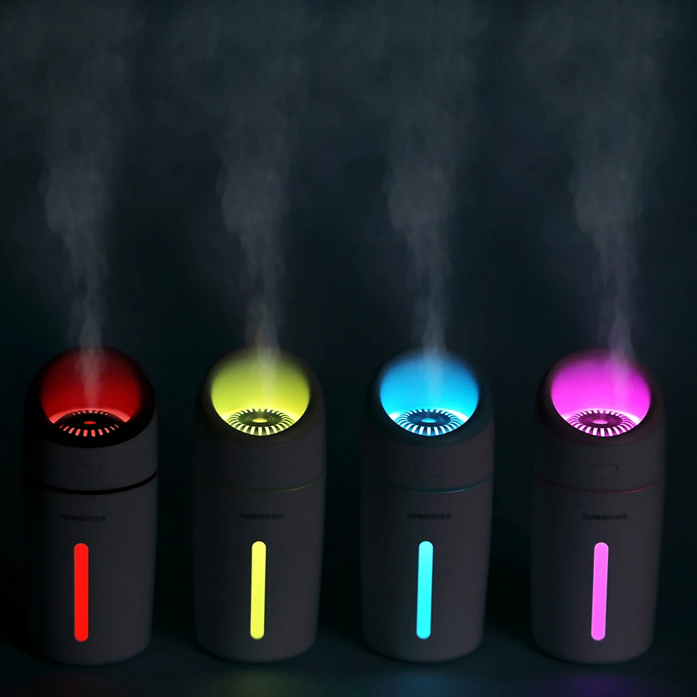 

KEBEIER 320ML Ultrasonic Air Humidifier Aroma Diffuser with Colorful LED Night Light for Home Car USB Purifier Mist Maker Fogger