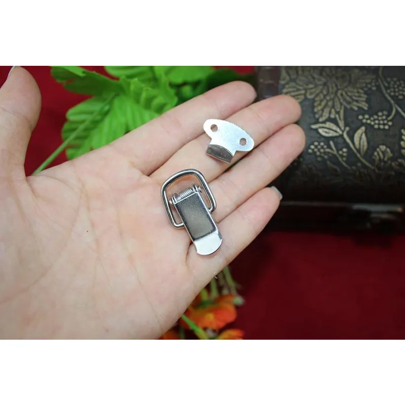 White-Duck-mouth-Buckle-Vintage-Mini-Lock-Chest-Box-Gift-Box-Suitcase-Case-Buckles-Toggle-Hasp