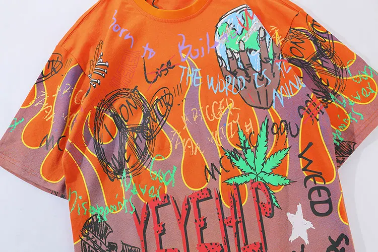 Graffiti Fire Flame Tshirts 3