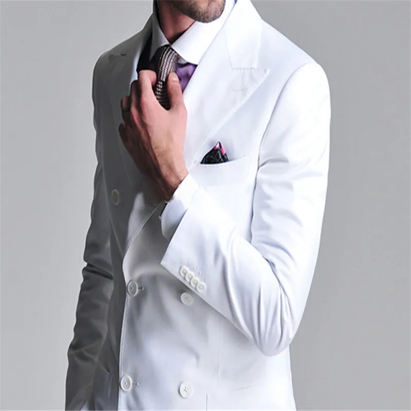 Free-shipping-100-Italy-quality-worsted-wool-suit-double-breasted-suit-white-wedding-dress-jacket-pants