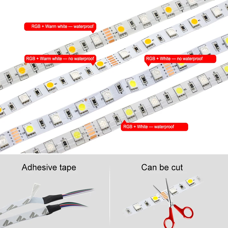 5 м 10 М 5050 RGBW/WW 60 светодио дный/MS светодио дный полосы света 12 В + 40key RGBW контроллер Bluetooth + 12 В Мощность адаптер