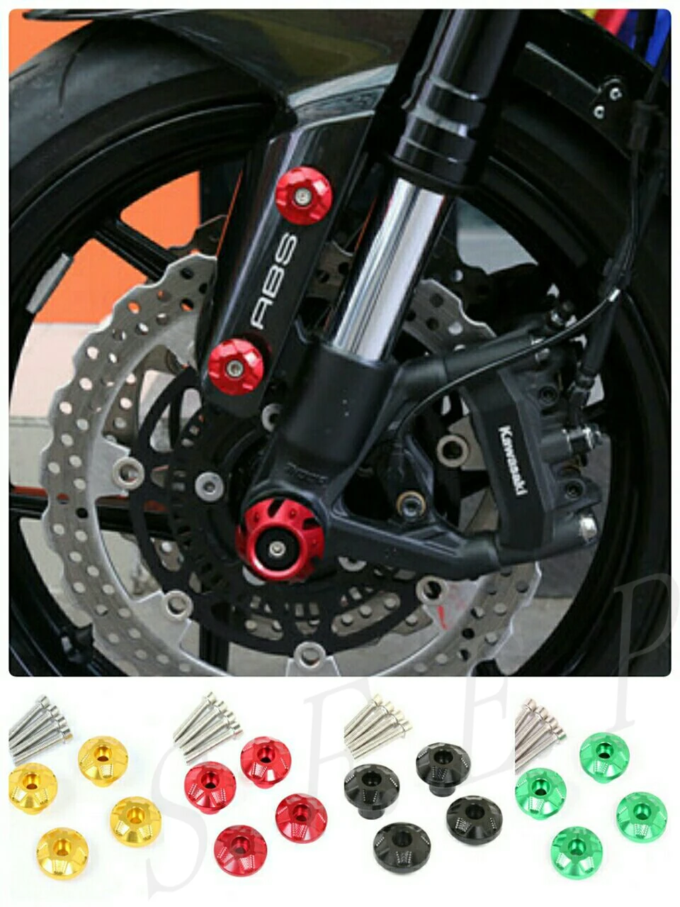 

Universal CNC Front Fender Frame Slider Screw Fork Protector For Honda CB1000R NC700X CB600F CBR954RR CBR929RR VFR1200 VFR800