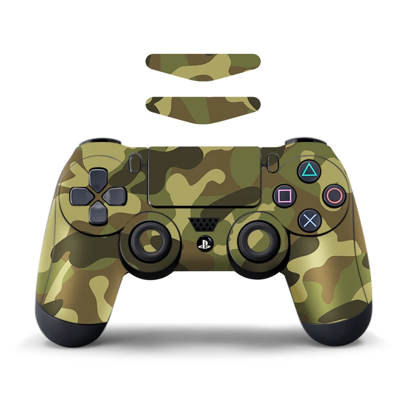 Green Camo Данные лягушка камуфляж наклейки для sony Playstation 4 игровой контроллер кожи для PS4 PS4 Pro тонкий светодиодный светильник наклейки - Цвет: Green Camo