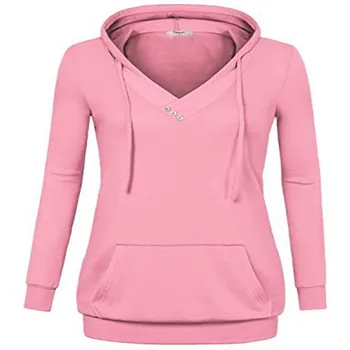 

Winter Solid Hooded Hoodies Women Sweatshirts Long Sleeve Casual Hooded Coat Pullover Tops Hoodie Sweatshirt