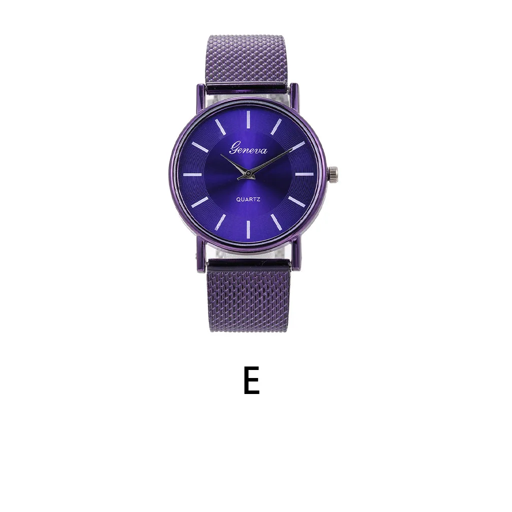 Style Fashion Quartz Watch Woman's High-end Blue Glass Life Waterproof Distinguished Clock relogio feminino Dropship#9850