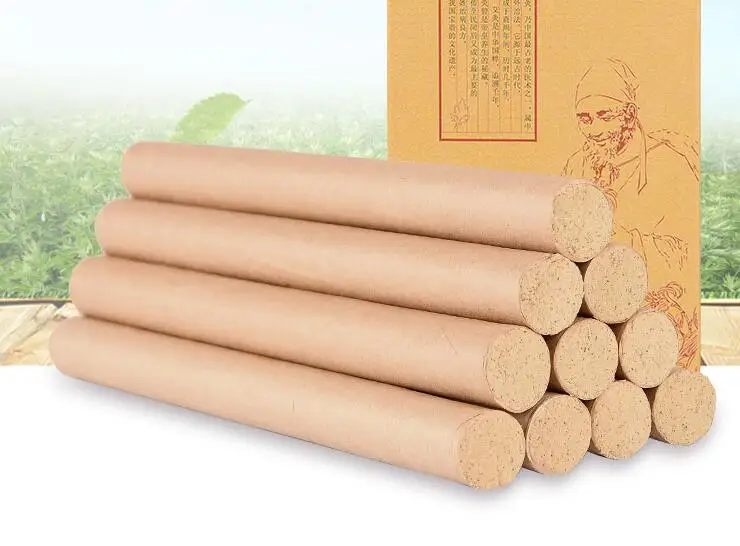 

10pcs 20cm Length Chinese Moxa Roll Mox Stick Moxa Moxibustion Pure Moxa Stick Ai Grass Wormwood Stick Mosquoe Killer