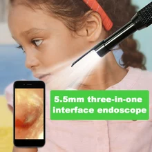 Бороскоп 1,5 м 5,5 мм ноутбук USB Инспекционная камера прочный компьютерный инструмент для чистки ушей эндоскоп для мобильного телефона Прямая
