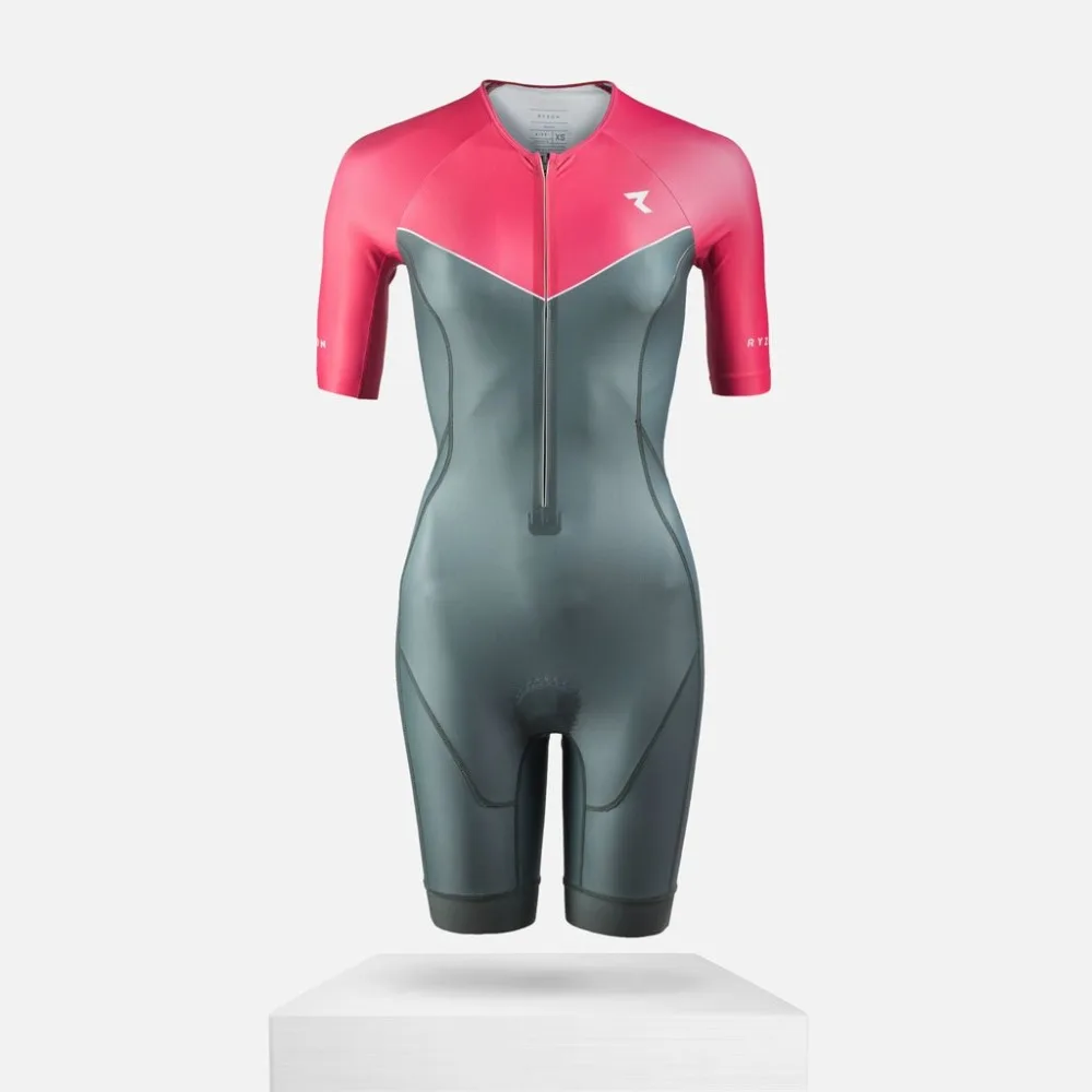 

ryzon 2019 women custom clothing cycling female skinsuit triatlon ropa ciclismo triathlon skin suit running speedsuit swimwear