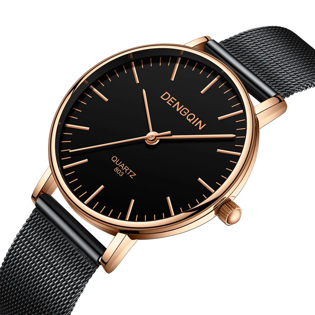 

DENGQIN Men Wrist Watch Luxury Quartz Sport Military Stainless Steel Dial Band male clock mens watch military man watches
