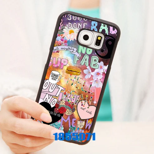 love doodles scrawl heart hard silicone skin cell phone cases for samsung note2 note3 note4 note5 s3 s4 s5 s6 s6edge case cover |