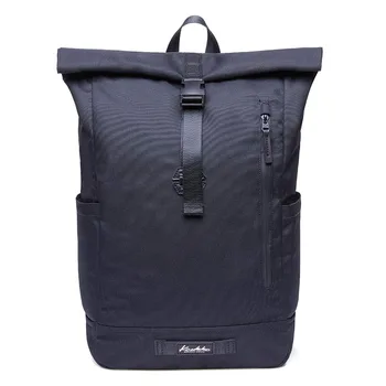 

KAUKKOBackpack with Top Folding Cotton Canvas Everyday Backpack Vintage Sack Water-repellent and Flexible for Men and Women