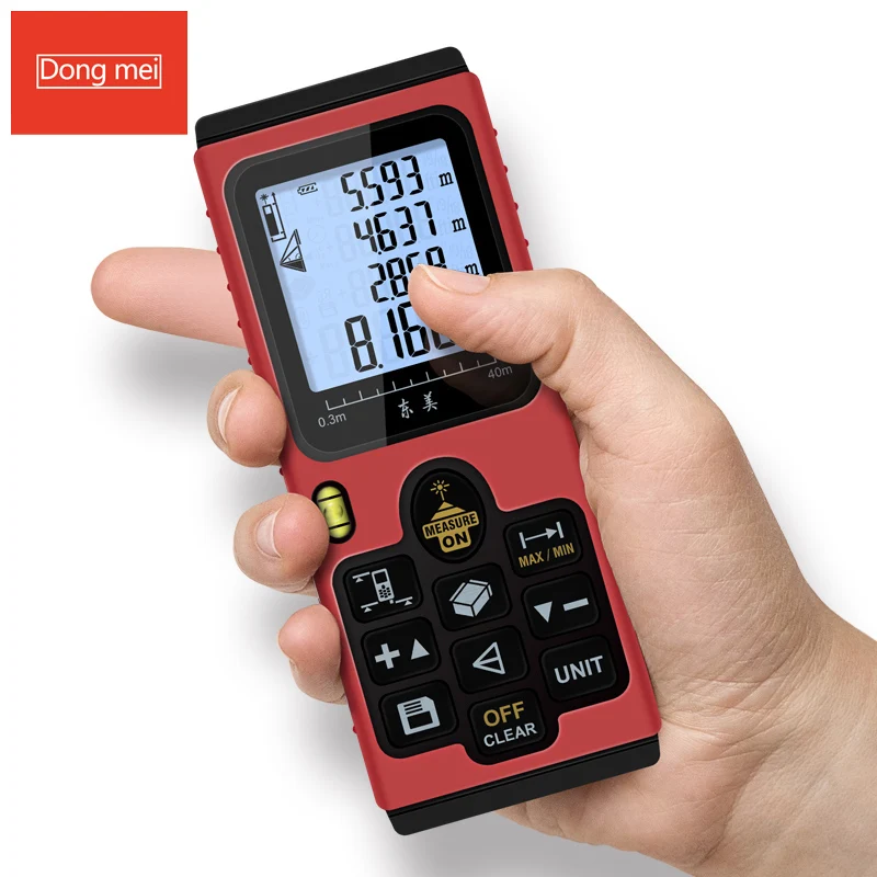 

DongMei 100M(328ft) DC100 construction measure device tools accurate Laser Distance Meter laser tape range finder