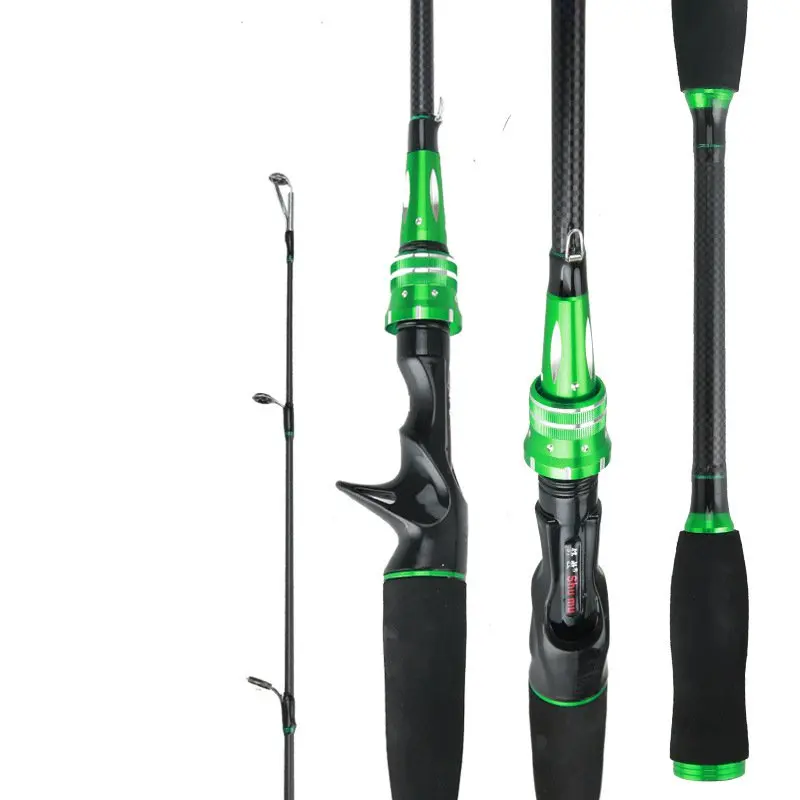 2 tips Carbon Spinning Fishing Rod M/ML Power Fishing Tackle Casting
