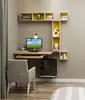 Small family model bedroom computer desk. Hanging simple table. Hang a wall to desktop computer desk. ► Photo 3/3