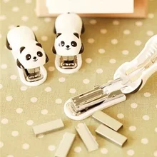 Простой панда степлер красота Binder книга Полезная отдельных 1 шт. забавные Классическая бумага связывания