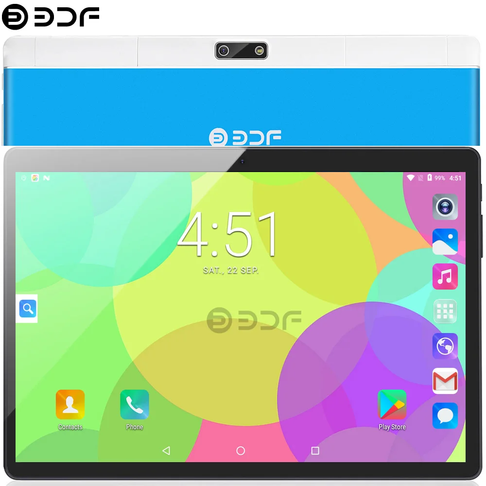 BDF 10 Inch Android 7.0 Tablet Quad Core Bluetooth WIFI Sim 3G phone ...