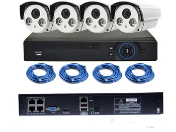 

4CH POE NVR Kit 720P POE Camera System HD Security IP Camera System CCTV Monitor System Surveillance Network Camera System