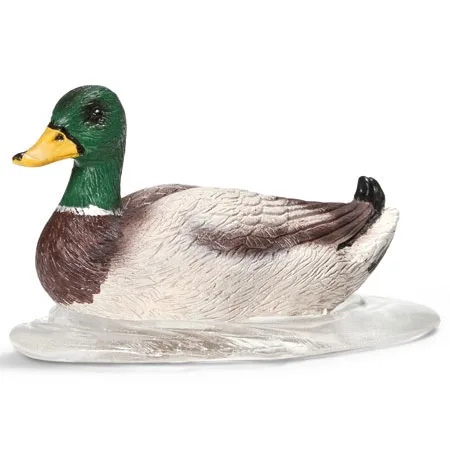 

Original genuine farm animal duck model Common Mallard figures collectible figurine kids educational toys children