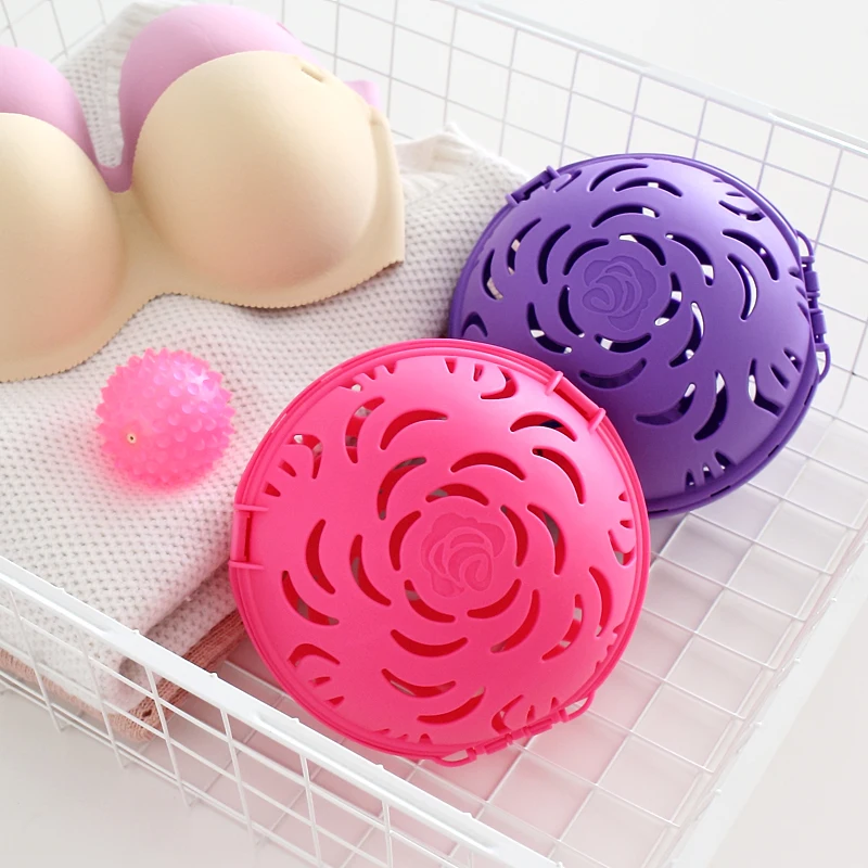 

Creative Useful Bubble Bra Double Ball Saver Washer Bra Laundry Wash Washing Ball 1pc For House Keeping Clothes Cleaning Tool