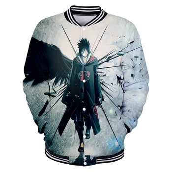 

Men Clothes 2019 Baseball Sweatshirt Harajuku Naruto Clothes Autumn And Winter Baseball Jacket Anime Long Sleeve Mens Plus Size
