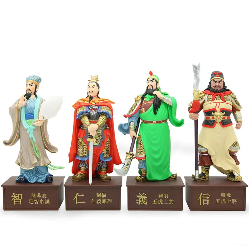 15 см оригинальные три царства игрушечные фигурки ZhugeLiang LiuBei Guan Yu Куклы Аниме фигурки украшения детские игрушки для мальчиков подарки на день рождения