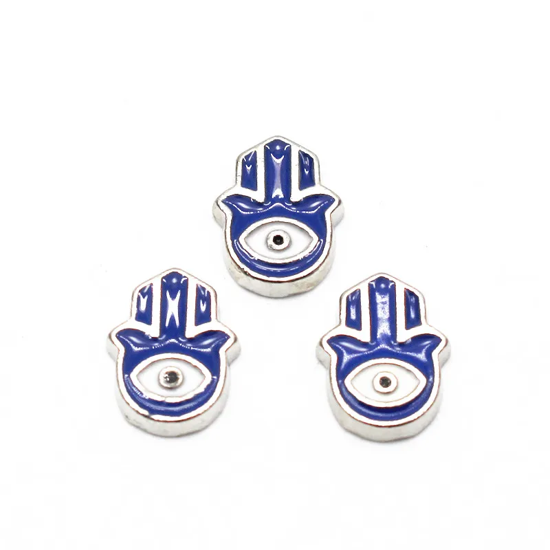 

New Arrival 10pcs/lot eye hand floating charms Alloy charms living glass memory lockets DIY Jewelry