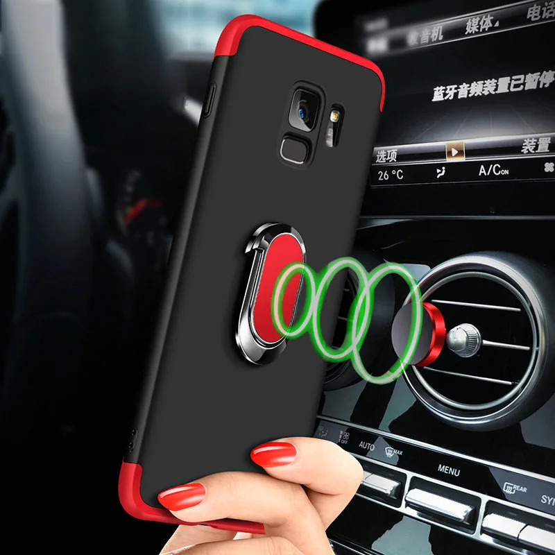 Toraise For Samsung Galaxy S9 Plus Case Car Holder Frosted for S8 S7 edge Phone Cover Note 9 8 A8 | Мобильные телефоны и