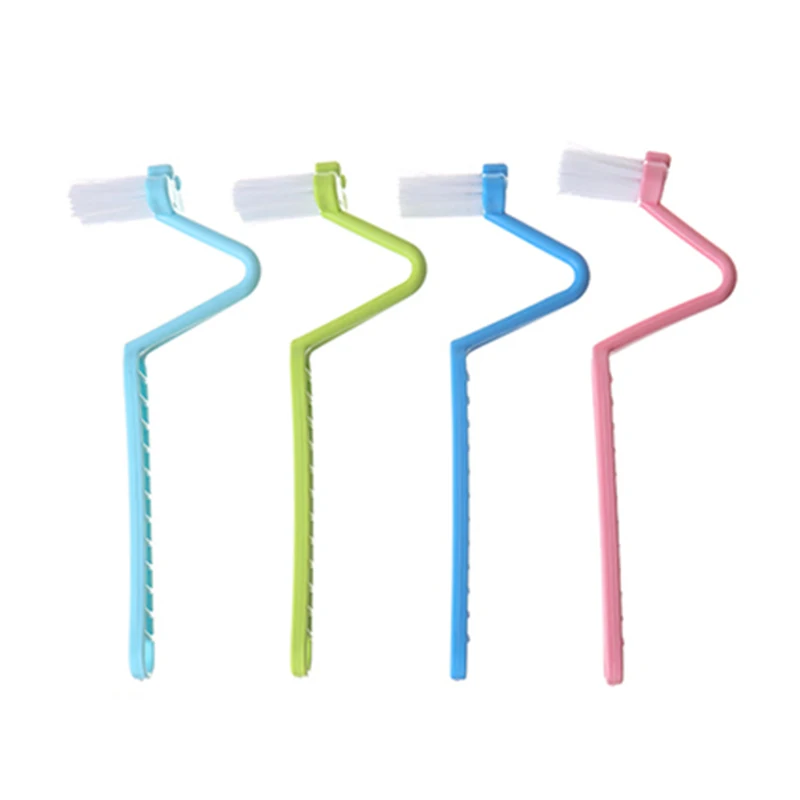 S type Toilet Cleaning Brush Family Sanitary Curved Bent Handle Brush Scrubber Home Bath Cleaner